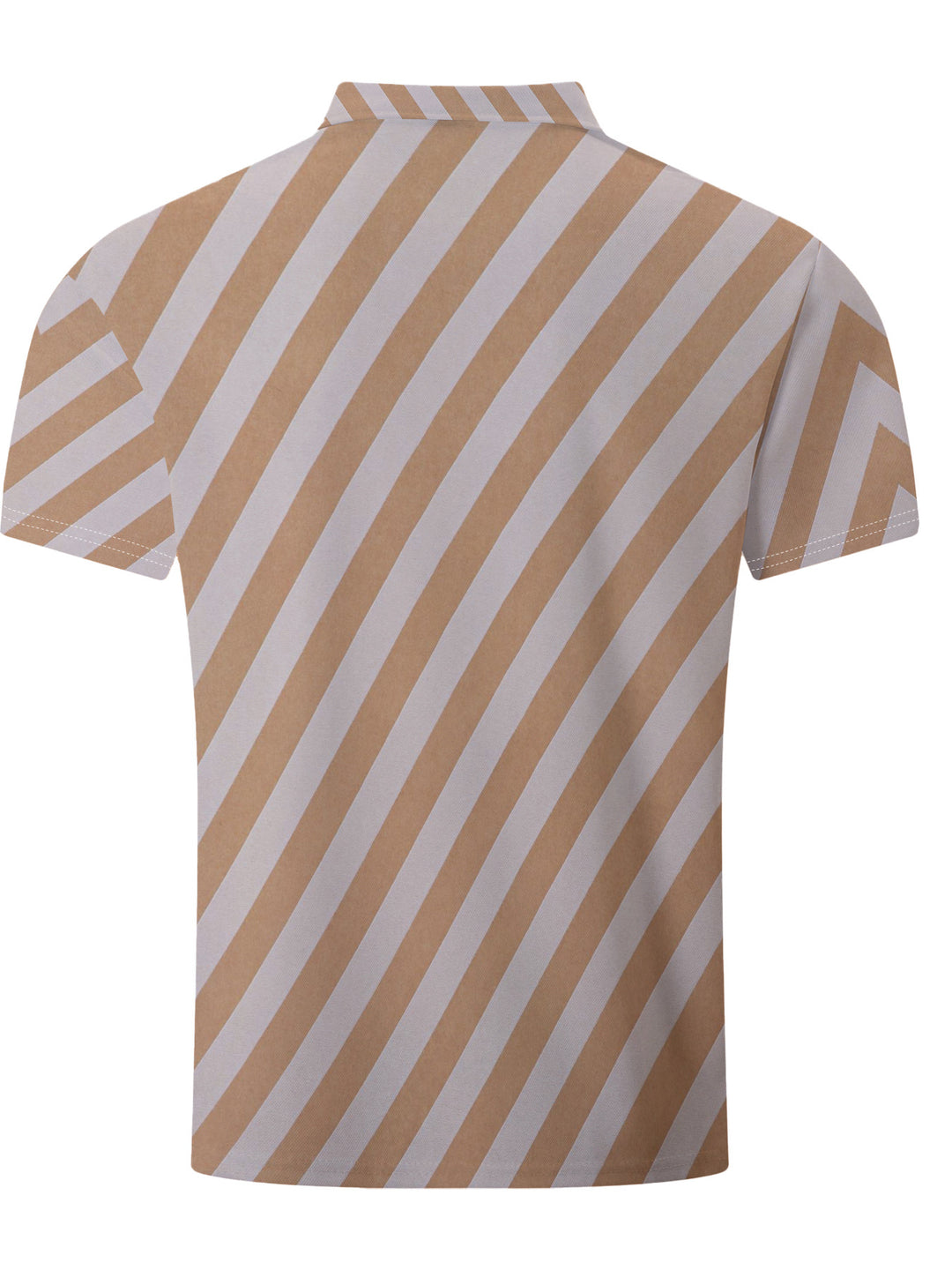 Herrer poloshirt med moderne diagonale striber Stilla