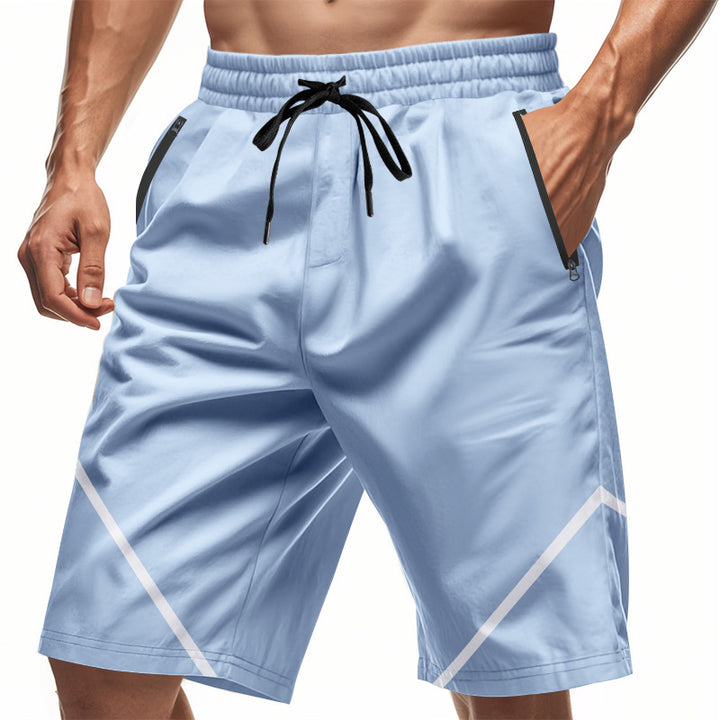 Herrer Sportlige svømshorts med elastisk talje og sikre lynlåslommer Stilla