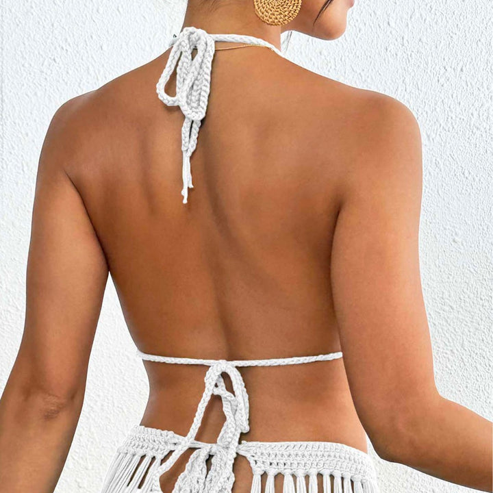 Kvinder Frynse Hæklet-Bikini-Sæt Stilla