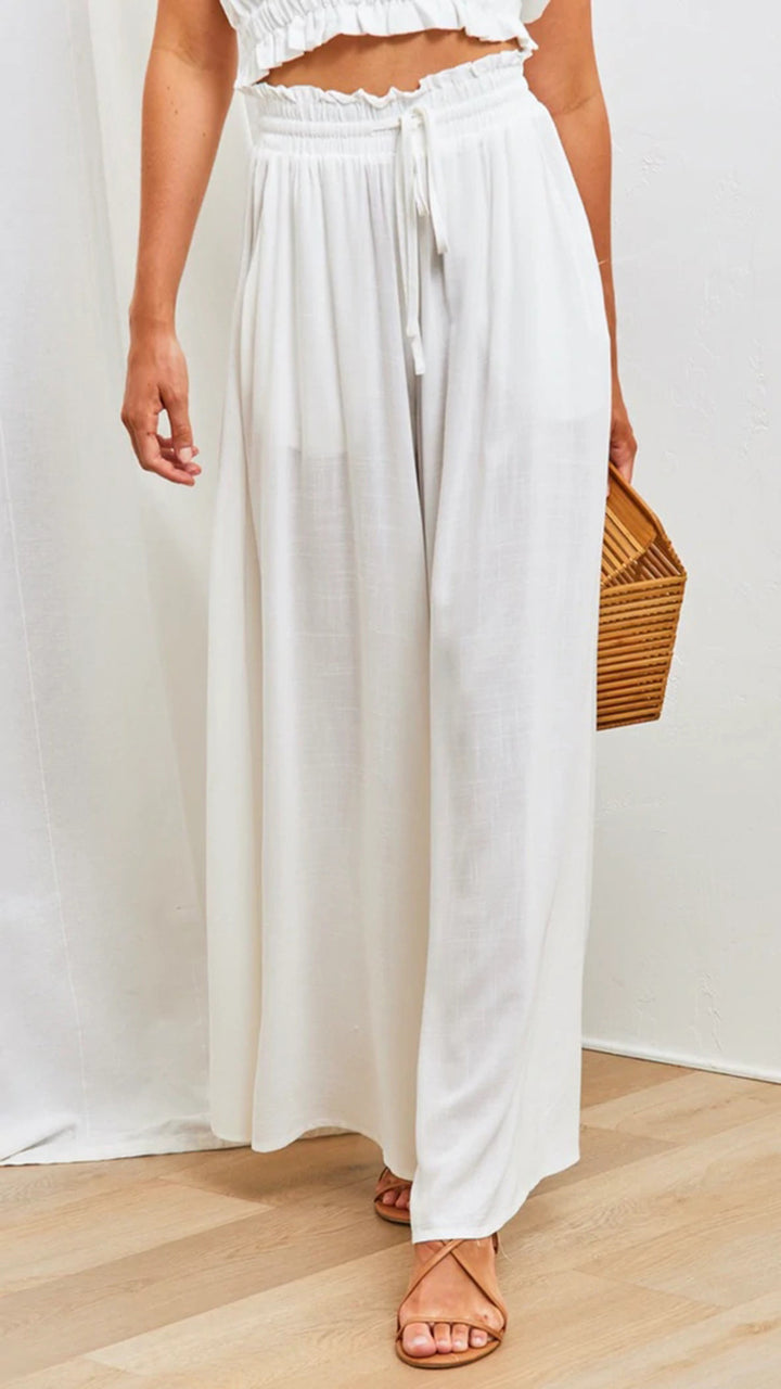 Maxi-nederdel i boho-stil til damer med snoretræk Stilla