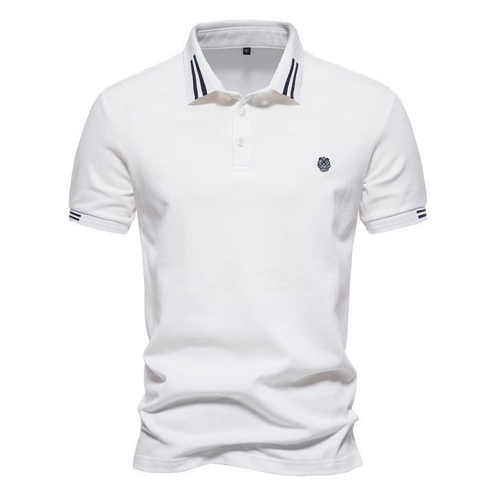Herren polo shirt med sportslige accenter og fin bomulds kvalitet Stilla