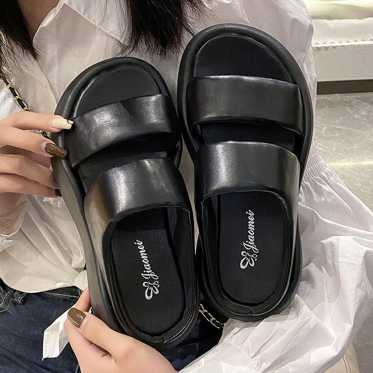 Dame Komfortable Sandaler med bred remdesign og blød sål Stilla