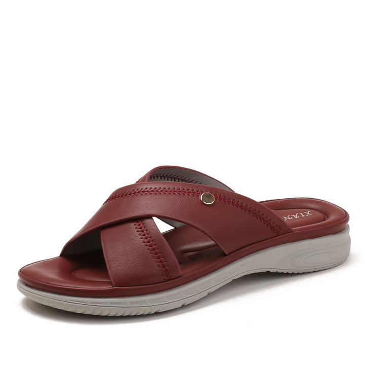Damer komfortable flip-flops med anatomisk fodseng Stilla