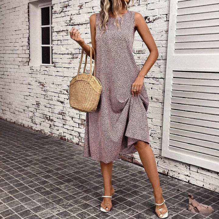 Dame Casual Midi Kjole Stilla