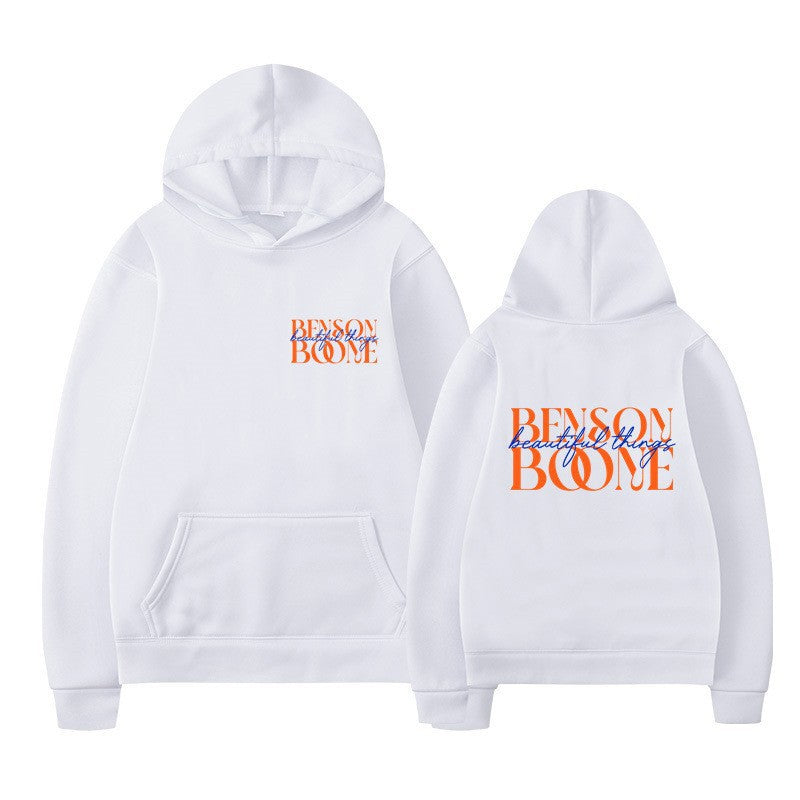 Dame hoodie med kreativt print og blød indvendig Skovae