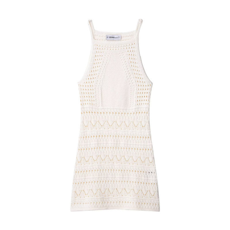 Femme Strukturstrik Slip-kjole Stilla