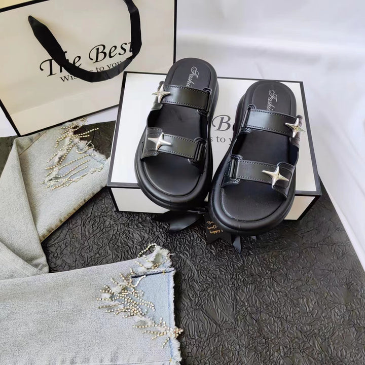 Dame Bequeme Sandaler med stilfulde spænder Stilla