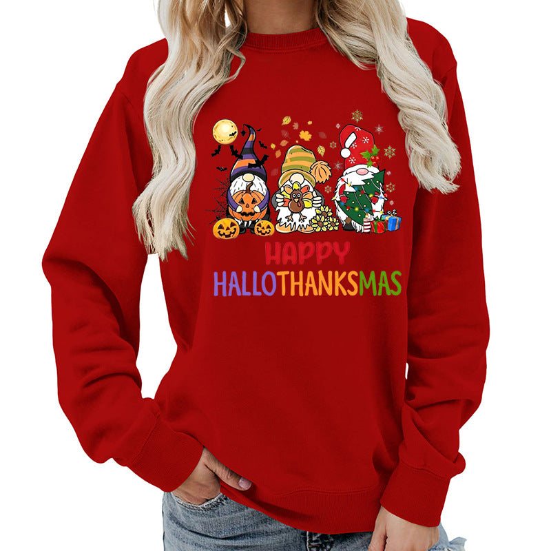 Kvindernes sweatshirt med muntert feriedesign Stilla