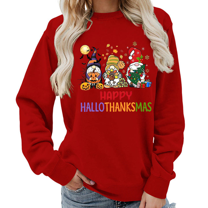 Kvindernes sweatshirt med muntert feriedesign Stilla