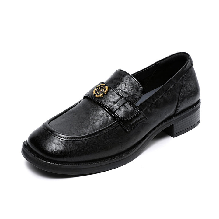 Damer Elegante Læder Slippers med dekorativ metalaccent Stilla