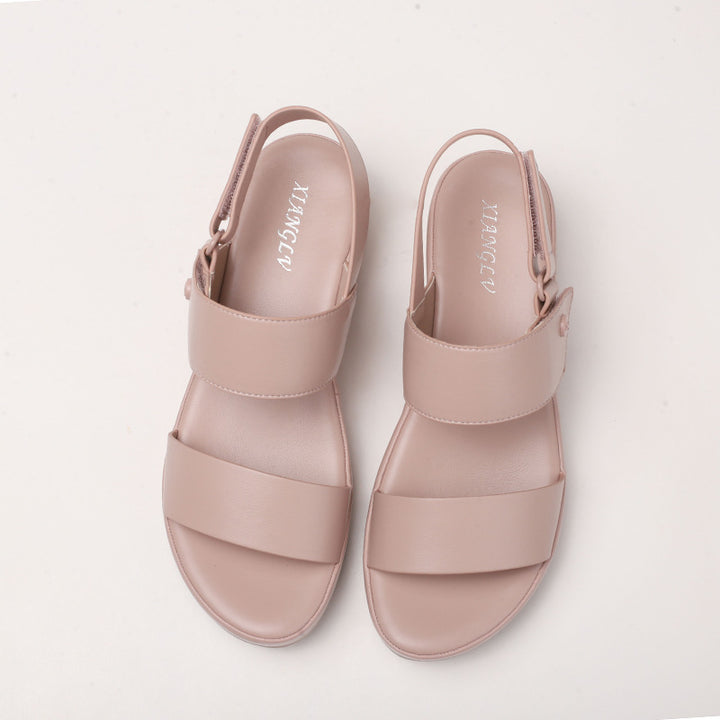 Dame wedge-sandaler med justerbar hælrem og komfortabelt fodseng Stilla