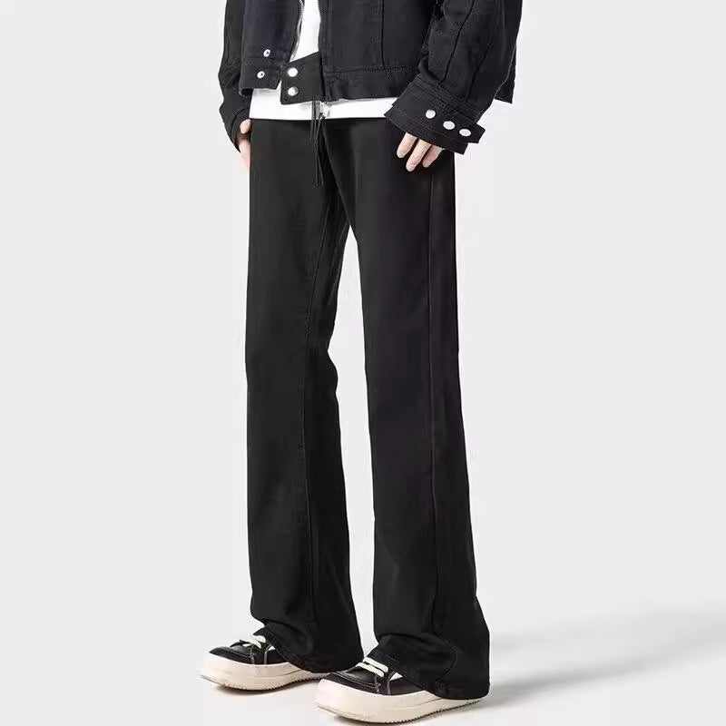 Herrer mode Flared Jeans i afslappet vintage-look med unik vask og komfortabel pasform Stilla