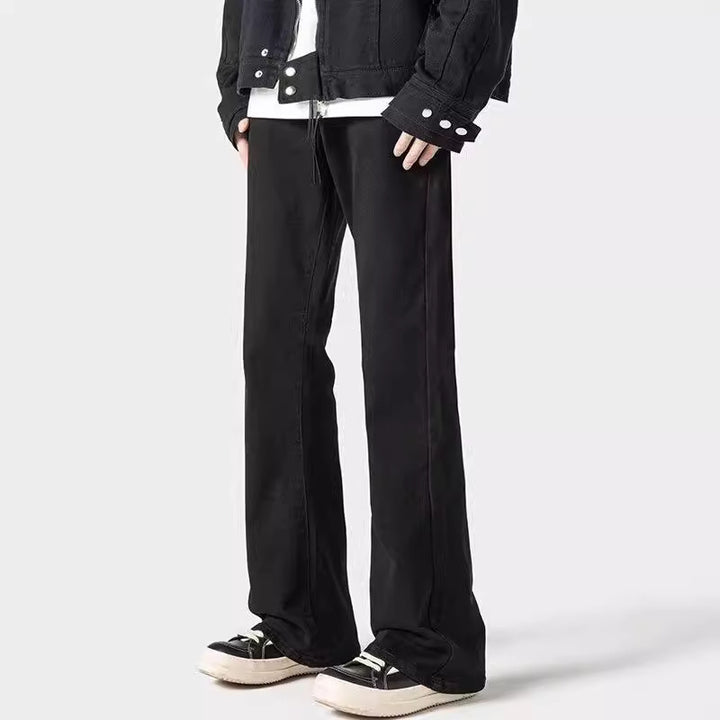 Herrer mode Flared Jeans i afslappet vintage-look med unik vask og komfortabel pasform Stilla