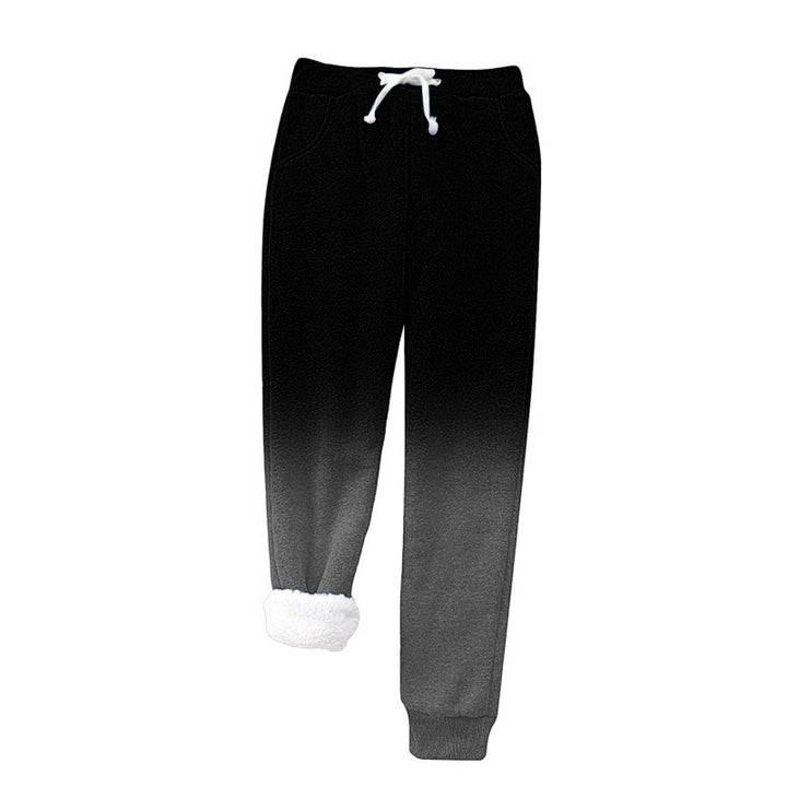 Femme Cozy Fleece-besatte Joggingbukser Stilla