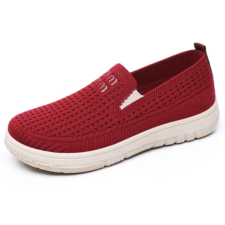 Dame Åndbare Slip-On Fritidssko med elastisk Komfort-overdel Stilla