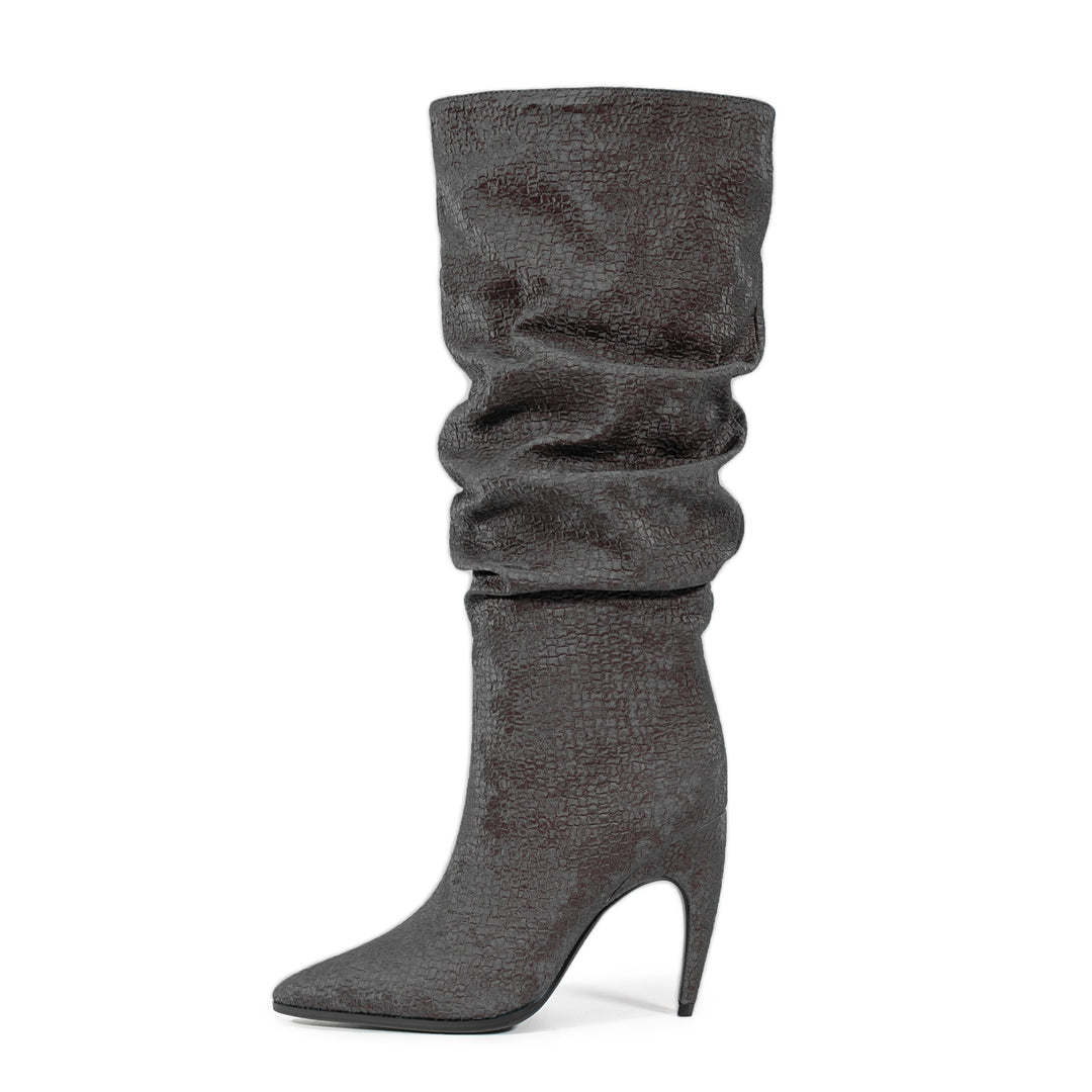 Femme Slouchy Høje Hæle Over-the-Knee Støvler Stilla