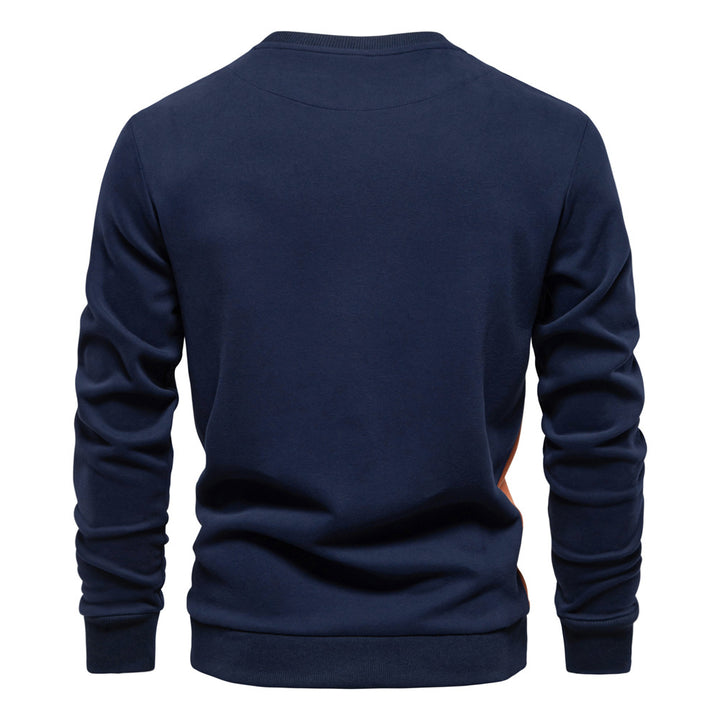 Herre fritidssweatshirt med moderne farveaccenter og blød inderside Stilla