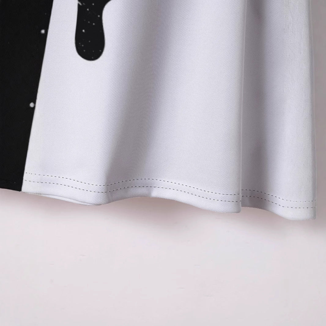 Herrer polo-shirt med kreativ farvegradient og unikt grafikdesign Stilla