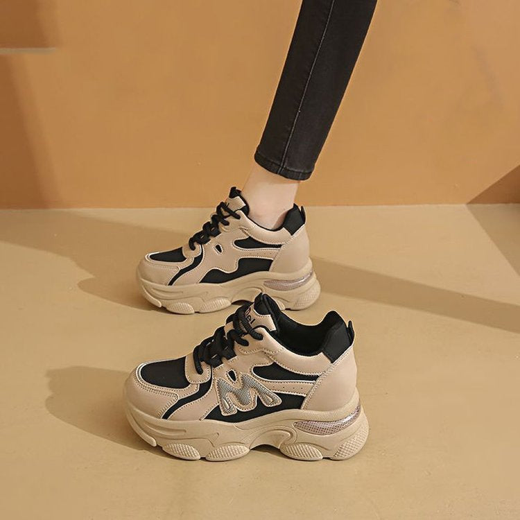 Dame Sporty Chunky Sneakers med åndbart overmateriale og dæmpende sål Stilla