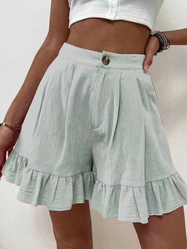 Dame Svingende Volangkant Shorts Stilla