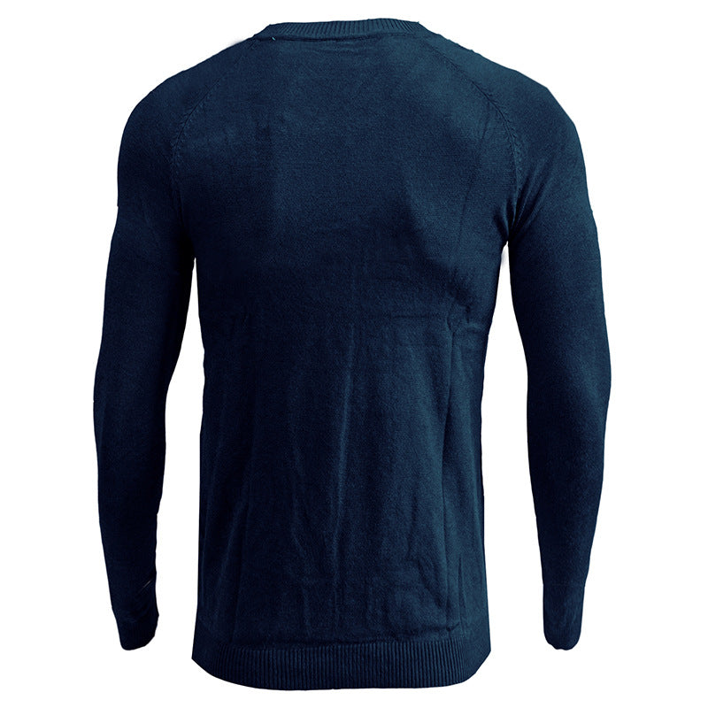 Herrer V-hals Finstrikpullover Stilla