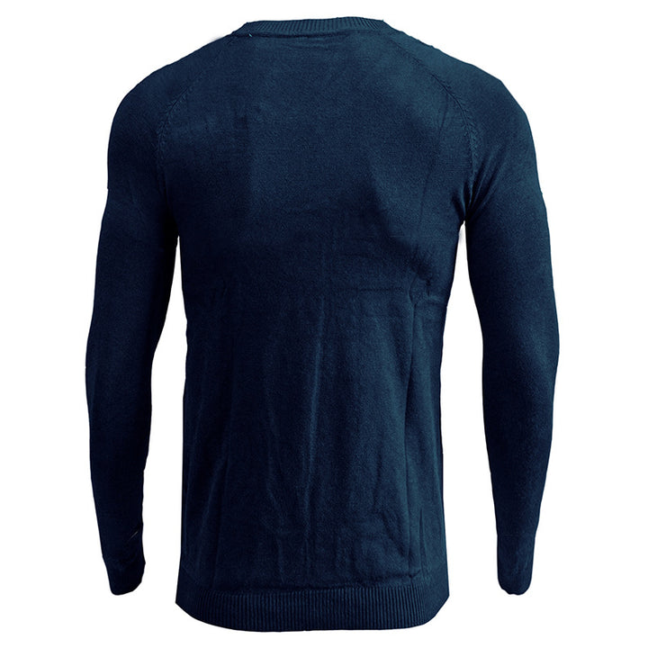 Herrer V-hals Finstrikpullover Stilla