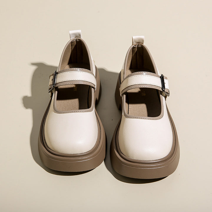 Femme Chunky Heel Mary Jane sko med justerbar rem Stilla