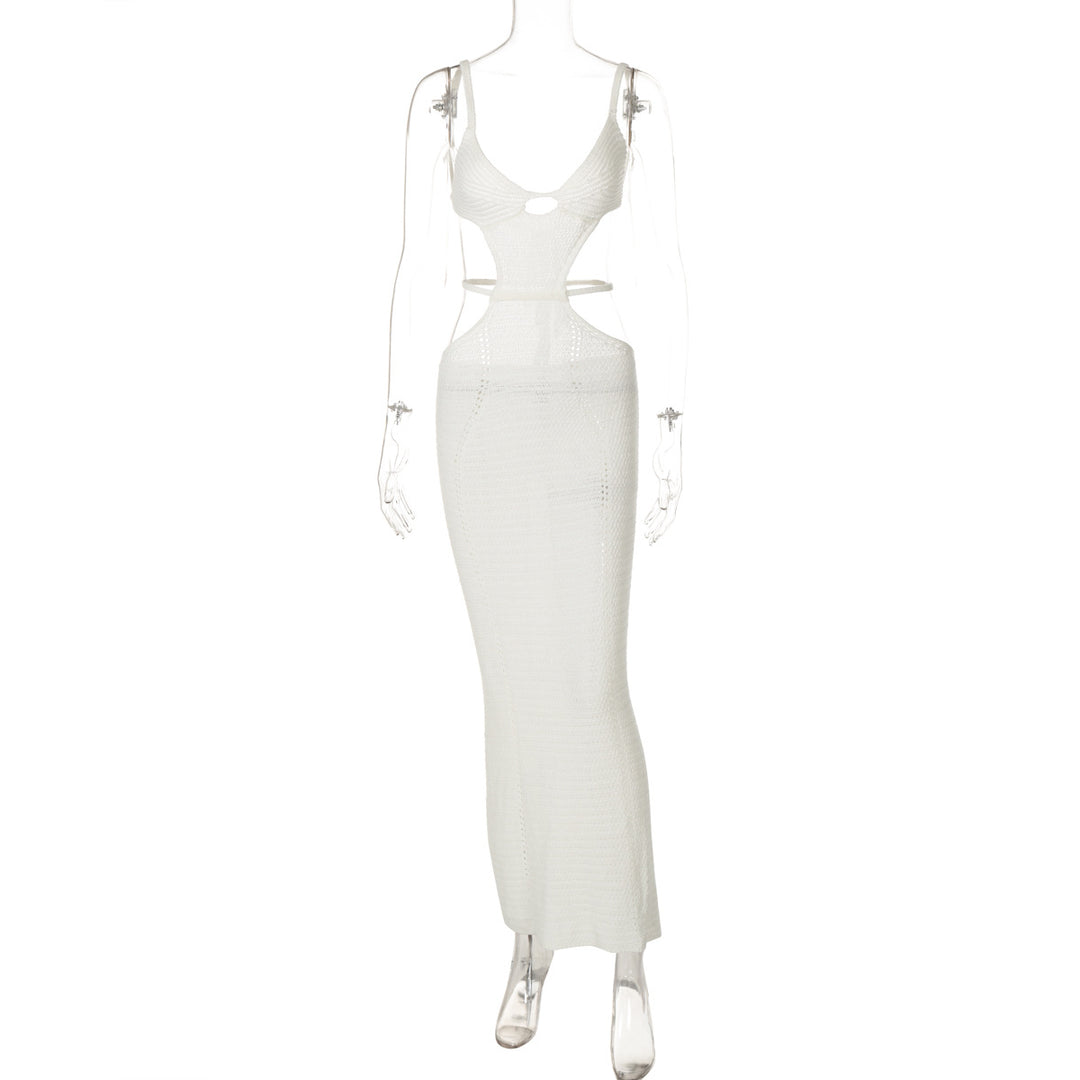 Dame Maxikjole med raffineret Cut-Out design Stilla