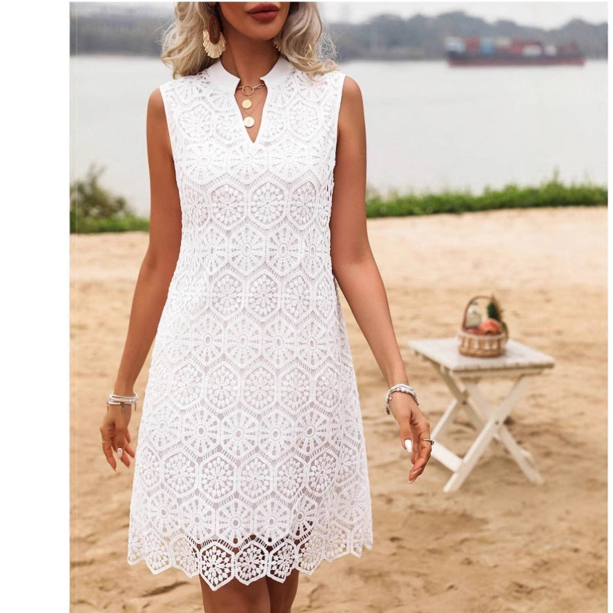 Dame Spids Kjole i Boho-Stil Stilla