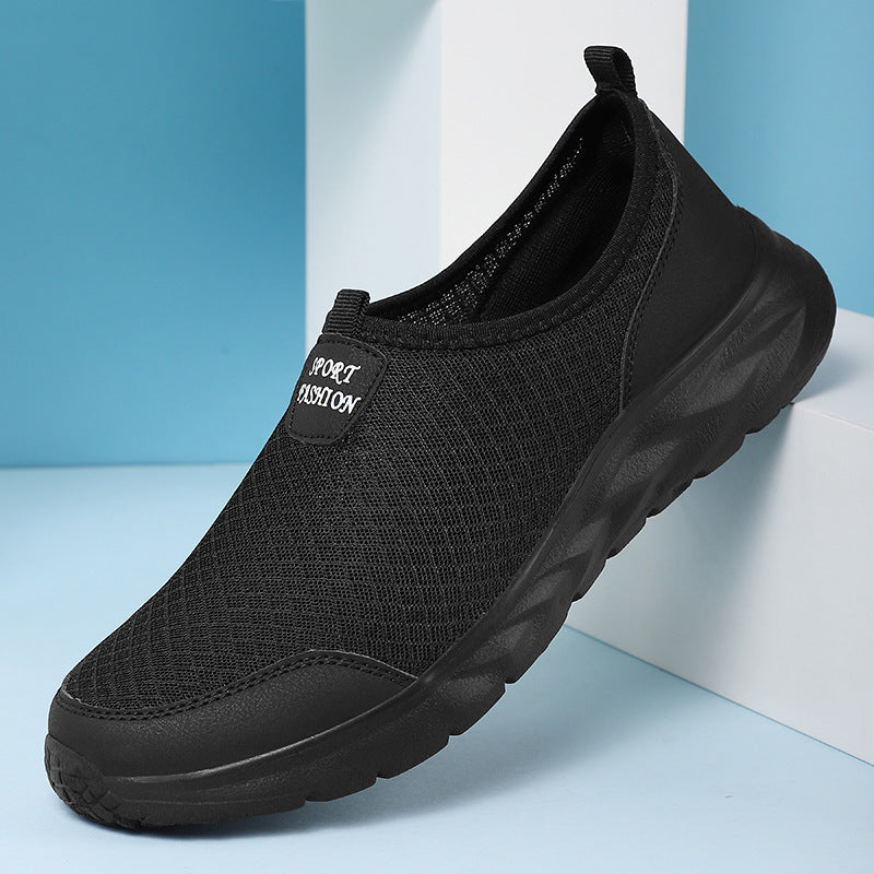 Herrer Slip-On Sportsneaker med åndbart mesh-design Stilla