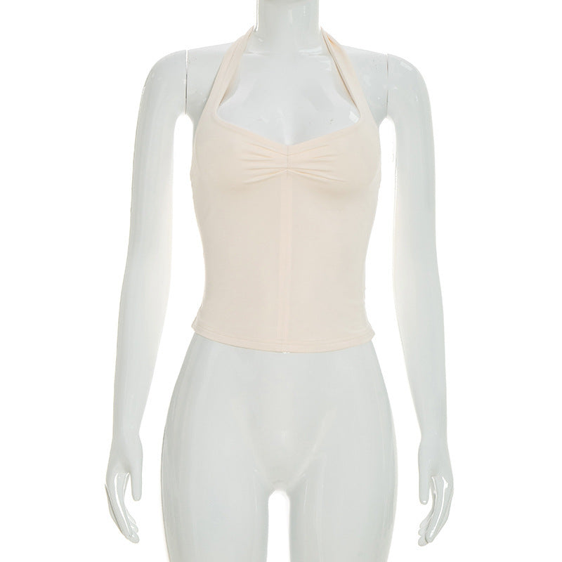 Damen Top mit Halterneck und modischem Design Skovae