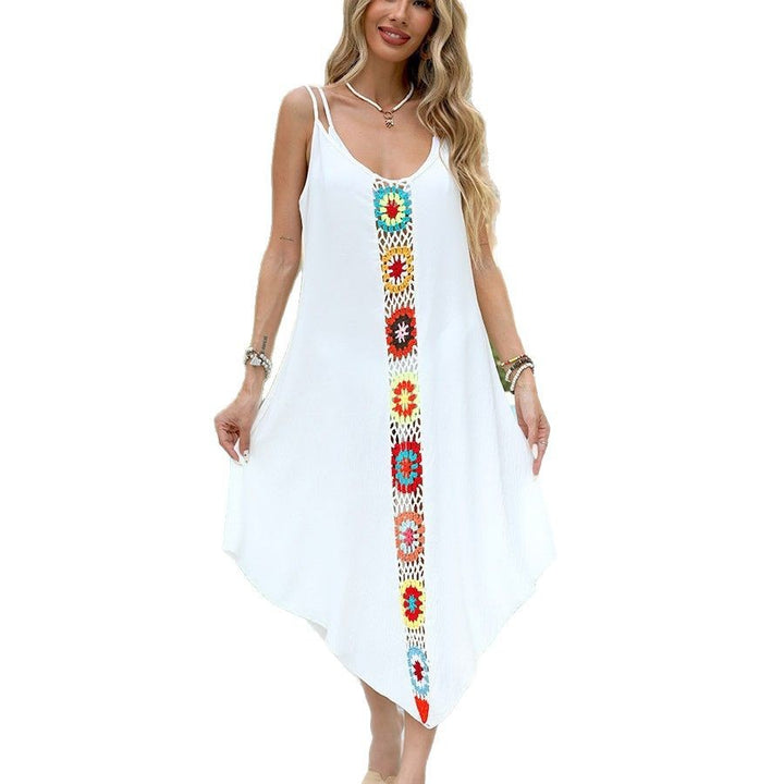 Dame Bohemian Stil Flydende Midi-Kjole Stilla