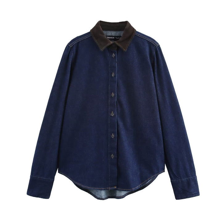 Stilla | Casual Forår Denim Skjorte Top
