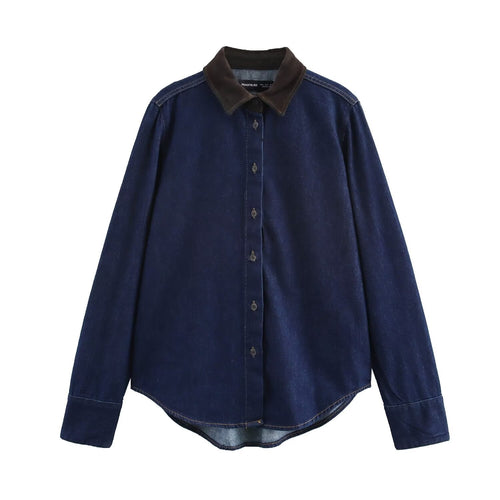 Stilla | Casual Forår Denim Skjorte Top