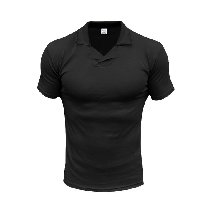 Herren Poloshirt med moderne krave og åndbar struktur Stilla