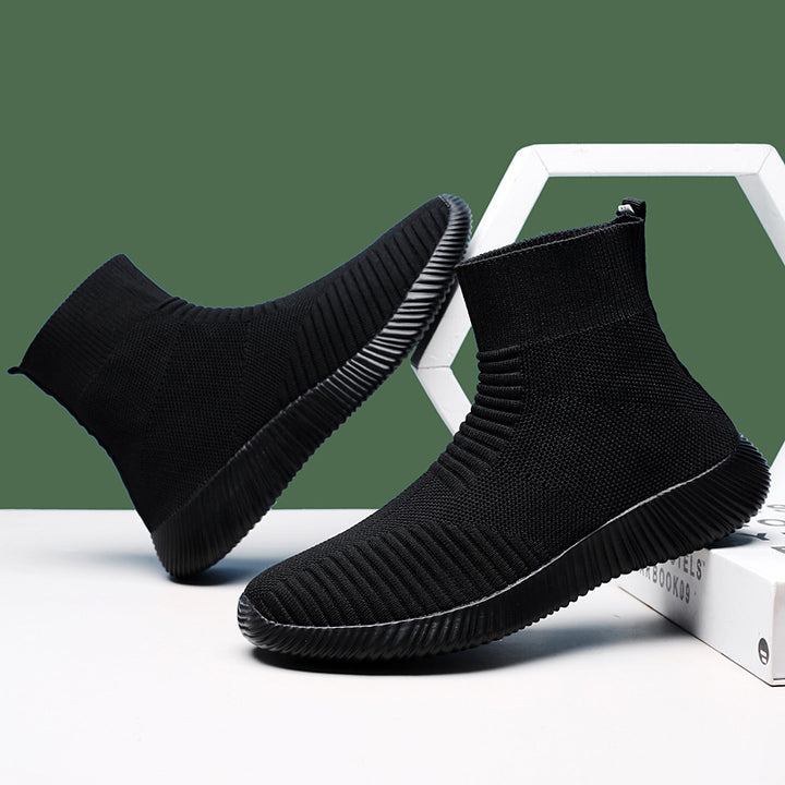 Herrer Strik High-Top Slip-On Sneakers Stilla