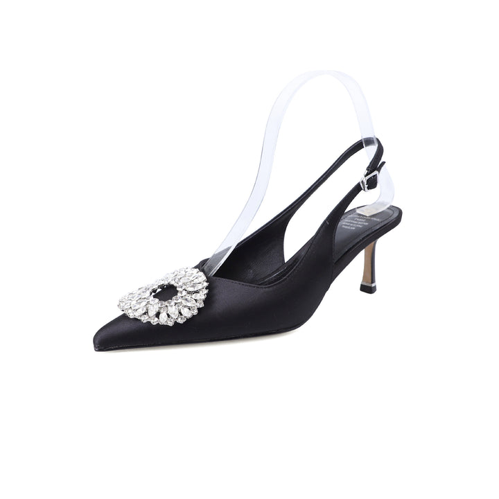 Femme Slingback Hæle Pumper med Krystaldekoration Stilla