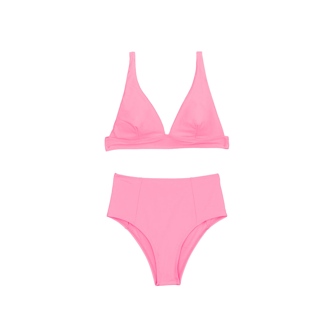 Damer Højskåret Bikini med dyb V-udskæring Skovae