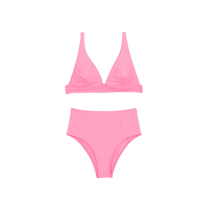 Damer Højskåret Bikini med dyb V-udskæring Skovae