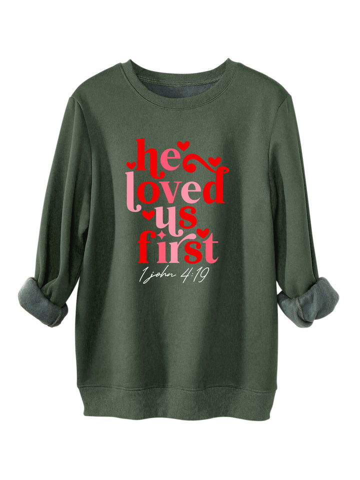 Dame sweatshirt med venligt slogan og afslappet pasform Stilla
