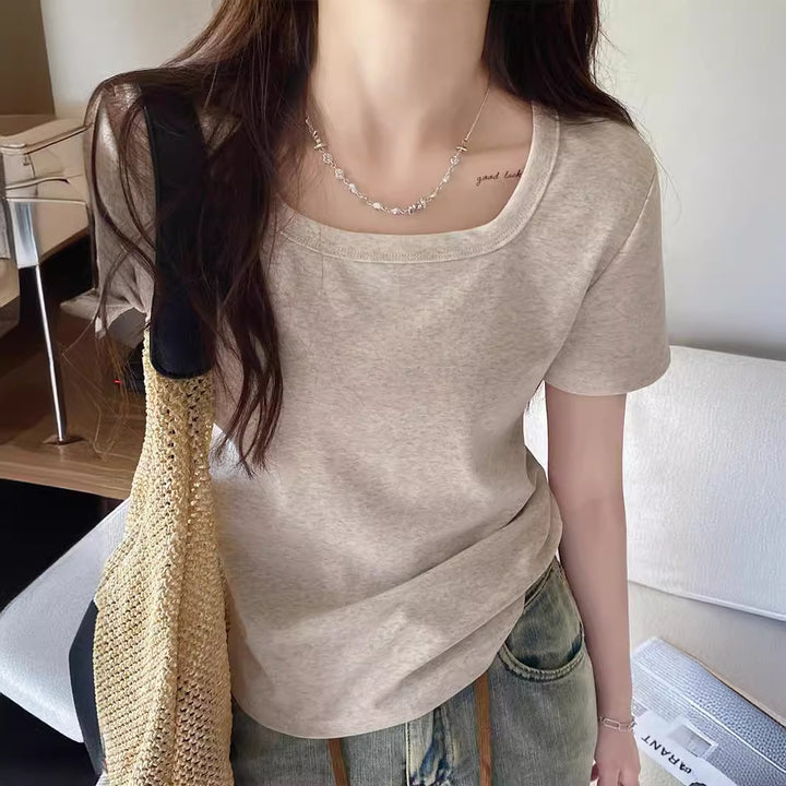 Femme Premium Soft-Fit Fritids T-shirt Stilla