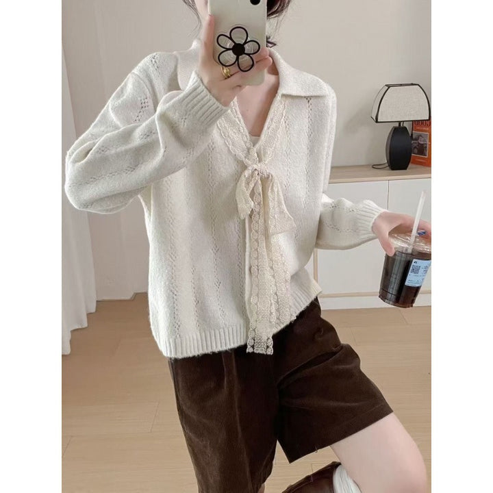 Kvinders cashmere sweater med blonder og afslappet pasform Stilla