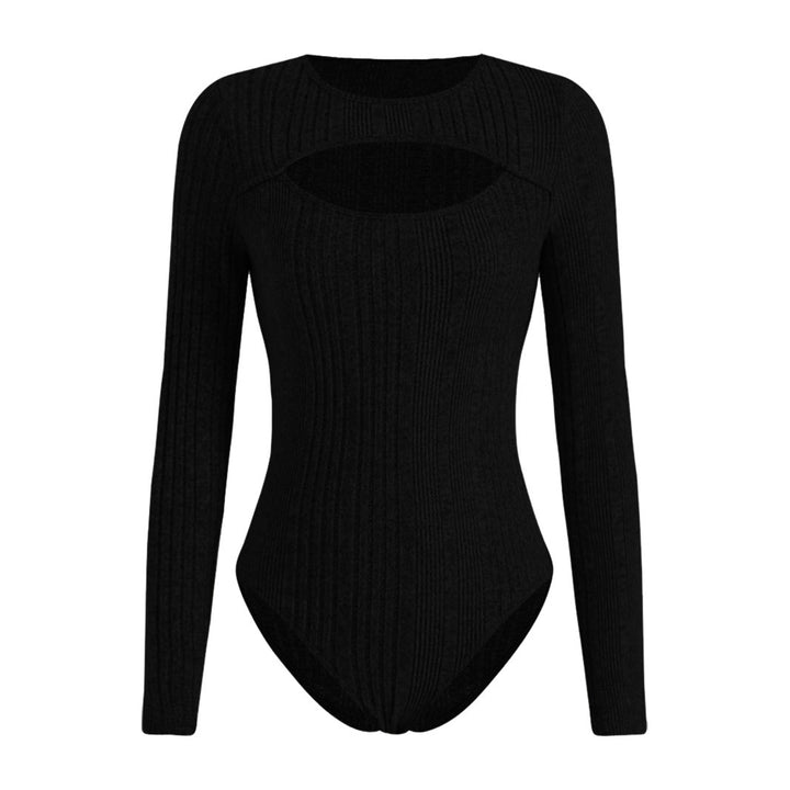 Damebody med innovativt cut-out design og lange ærmer Stilla
