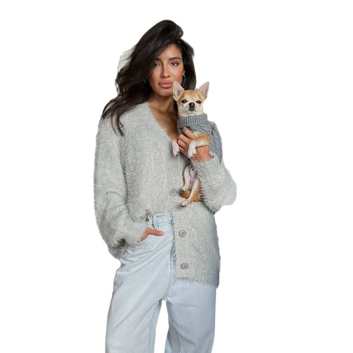 Damer Cozy Knit Cardigan Stilla
