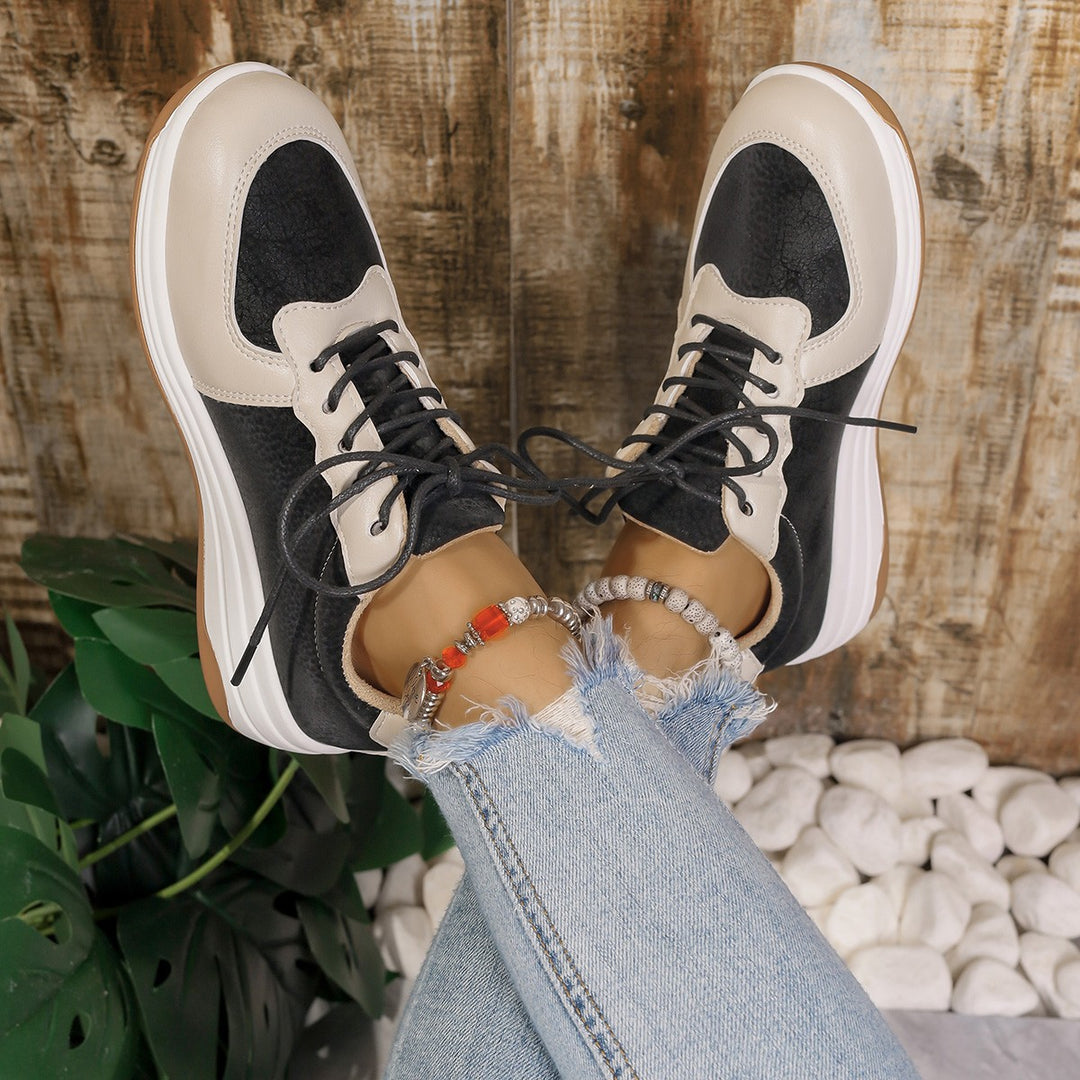 Dame Sporty Komfort-Sneakers med åndbart overmateriale og dæmpende sål Stilla