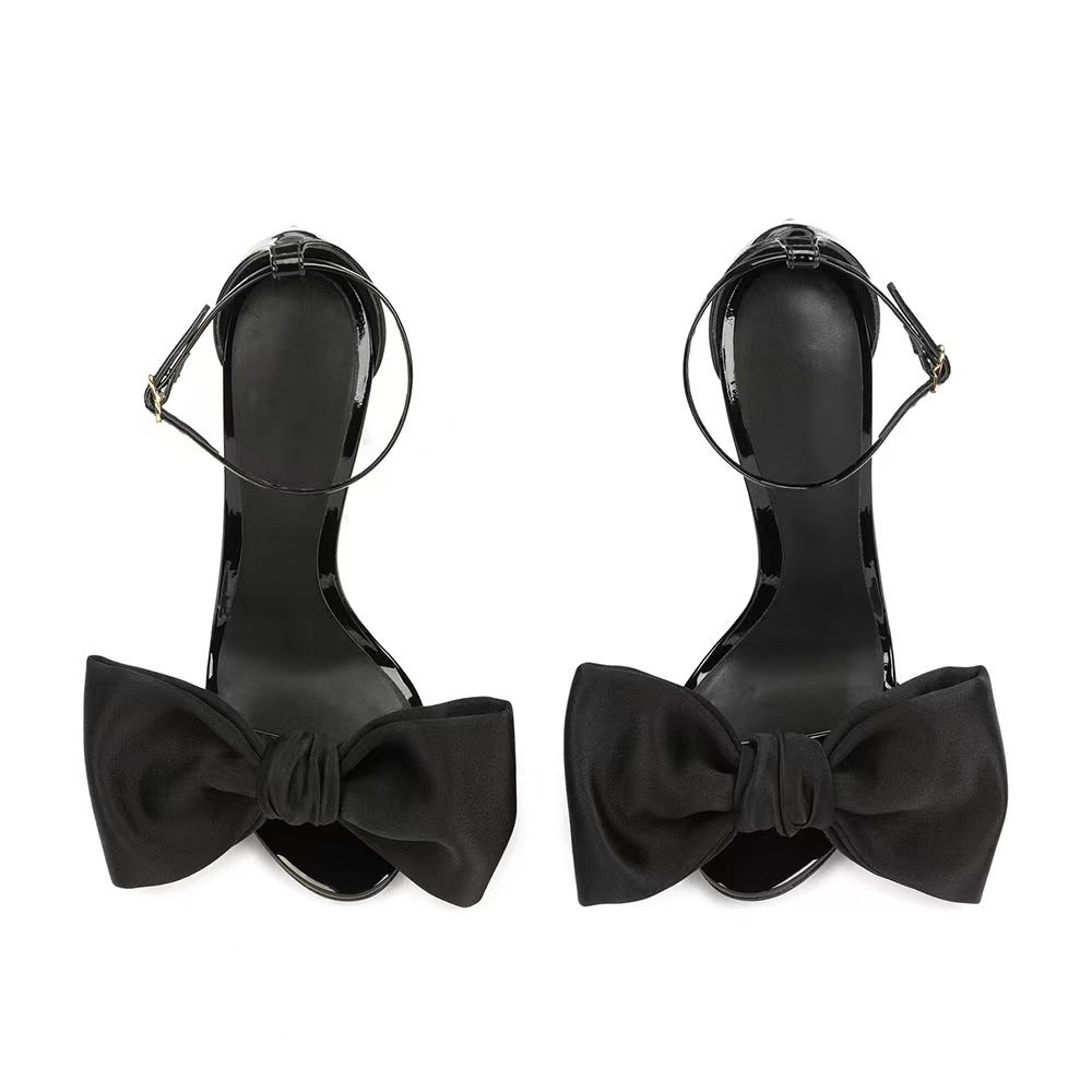Femme Elegante Højhælede Sandaler med Sløjfedetalje Stilla