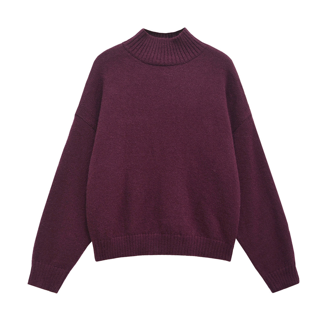 Femme Cozy Højkrave Strikpullover Stilla