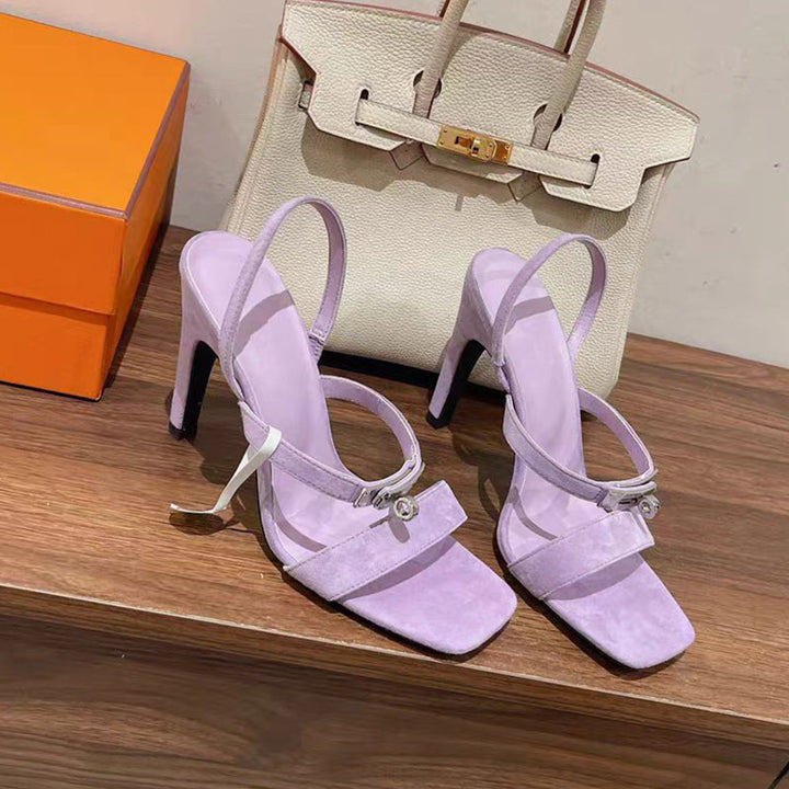 Femme Stilfulde Slingback Hælsandaler Stilla