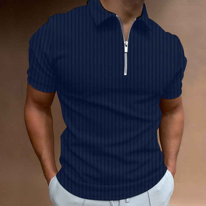 Herrer polo skjorte med lynlås Stilla