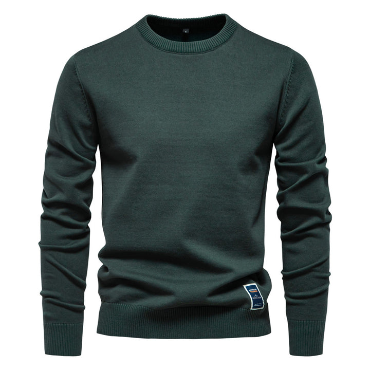Herre klassisk rundhalset sweater lavet af høj kvalitet bomuld Stilla